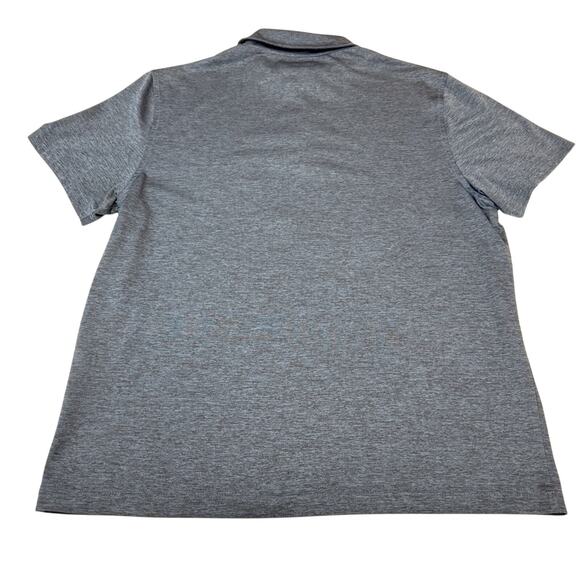 Alfani Stretch Blue Polo Shirt Classic Versatile Wardrobe Staple Marled Knit - Picture 13 of 15